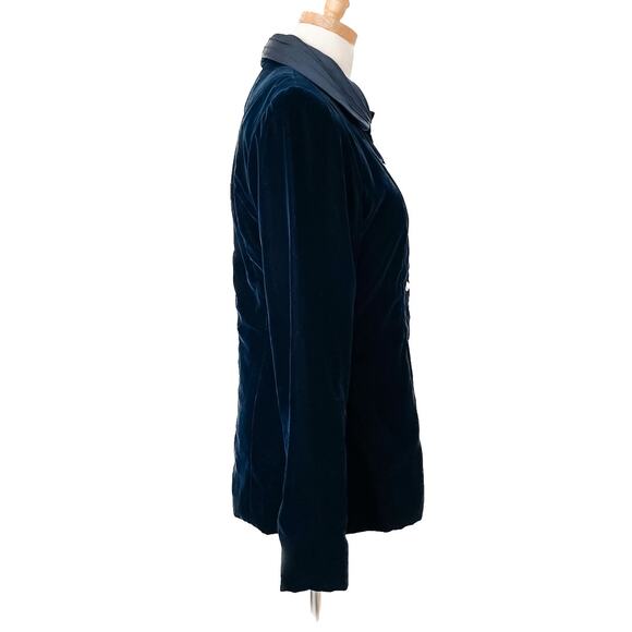 Velvet & rhinestone bespoke hand tailored evening jacket size small XS-S - Picture 7 of 8